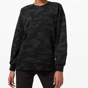 Lululemon PLUS SIZE Black Camo Sweatshirt